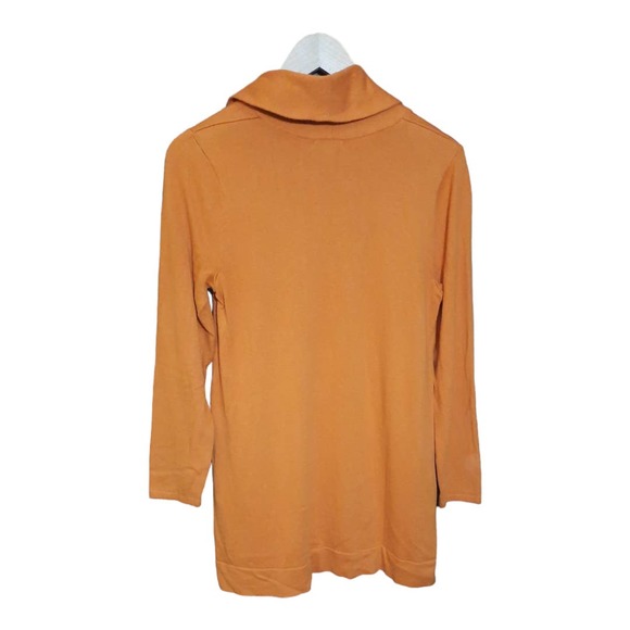 J. Jill Womens Pumpkin Spice Cowl Neck Long Sleeve Viscose Sweater Size Small - Picture 2 of 6